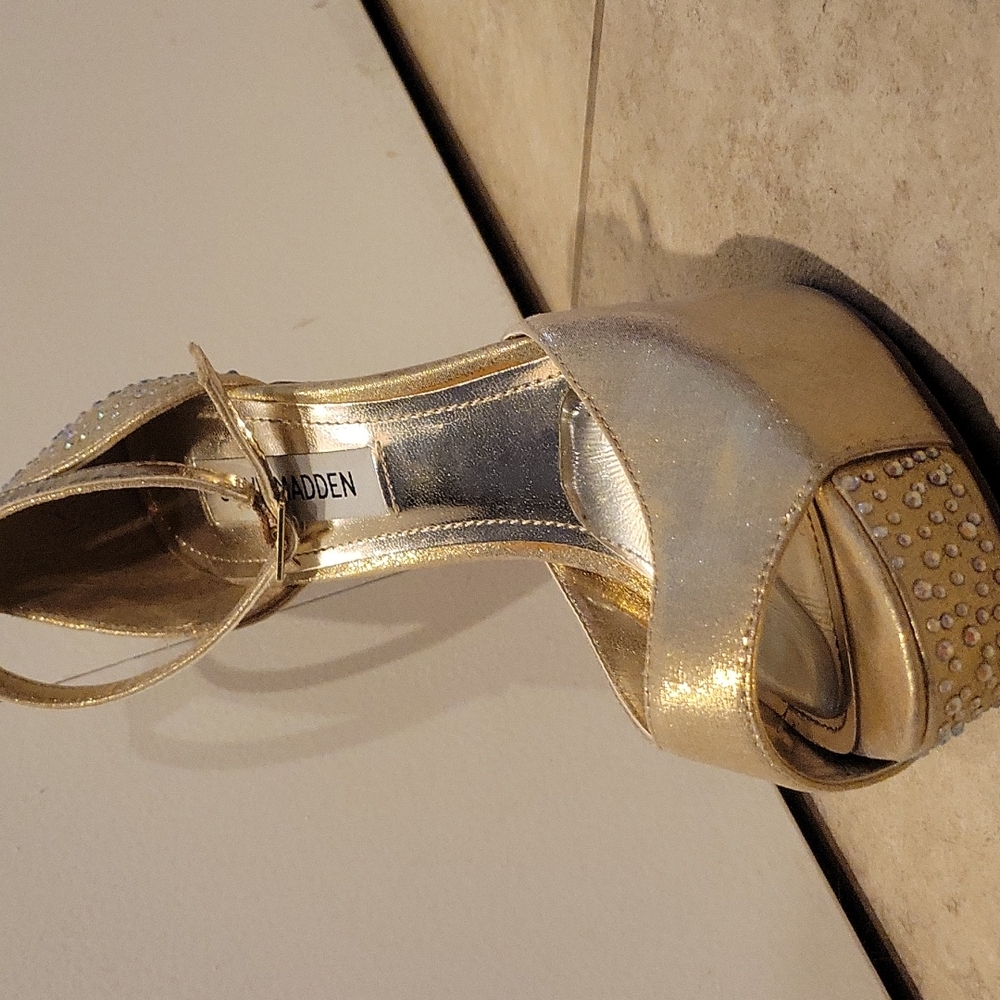 Steve madden heels with rhinestones